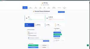 Dashboard (Light Variant) Tab for Personal Finance Tracker application